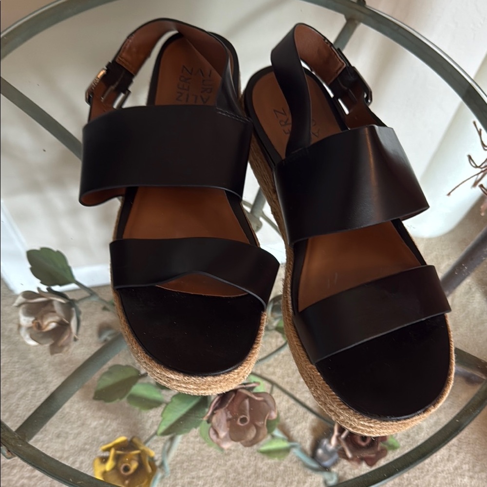 Naturalizer Black Sandals